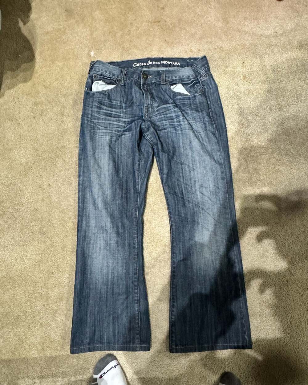 Guess Montara Men's Relaxed Fit Bootcut Jeans Medium Wash Denim